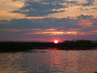 Sunset in Botswana