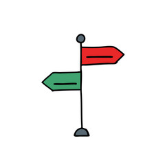 signpost doodle icon