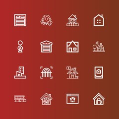 Editable 16 real icons for web and mobile
