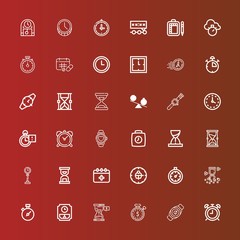 Editable 36 countdown icons for web and mobile