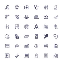 Editable 36 professional icons for web and mobile