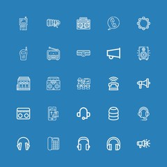 Editable 25 speaker icons for web and mobile