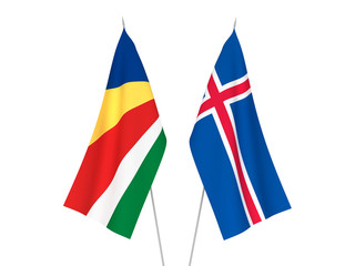 Seychelles and Iceland flags