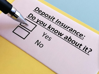 One person is answering quetion about deposit insurance.