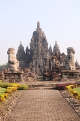 Fototapeta na wymiar Sewu is an eighth century Mahayana Buddhist temple located 800 metres north of Prambanan in Central Java, Indonesia.