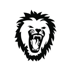 Fototapeta na wymiar Lion head logo vector mascot design