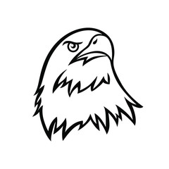 Eagle head logo vector mascot design