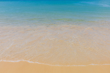 Clear sea water on beach