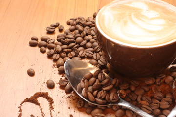 Coffe Latte in the afternoon.
