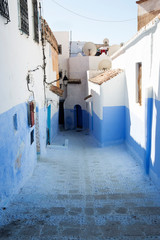 Chefchouen Moroccan blue city in the mountains 