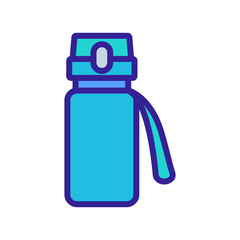 protein sports shaker with clevis icon vector. protein sports shaker with clevis sign. color symbol illustration