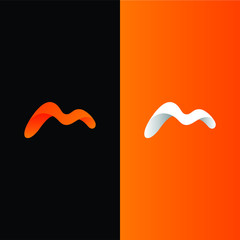 Abstract M Shape Logo