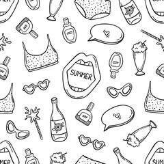 Summer seamless pattern