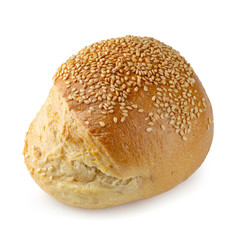 Bread isolated on white background.