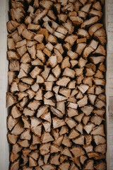 firewood wall