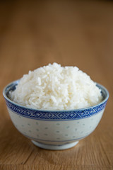 a bowl of white rice