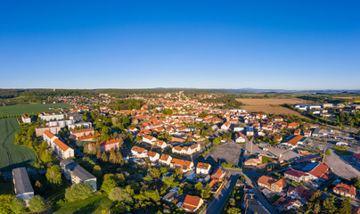 Obraz premium Ballenstedt Harz Panorama Luftaufnahme
