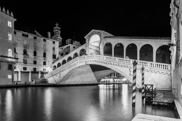 Fototapeta na wymiar Venice in black and white.