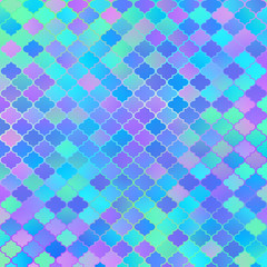 Iridescent Geometric Design - Colorful geometric pattern in iridescent colors