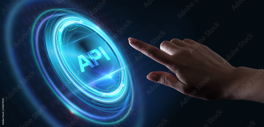 Wall mural api - application programming interface. software development tool. business, modern technology, int