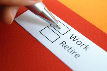 Work or Retire? Work.