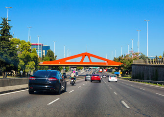 Buenos Aires, Argentina, the road from town to the temaiken zoo.
A great highway, which led us to the zoo Temaiken.