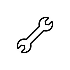 Wrench/settings icon on white background