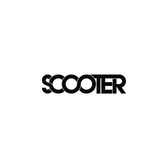 scooter letter original monogram logo design