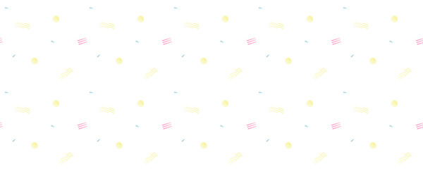 ジグザグとドットのシームレス背景素材