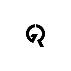GR RG Letter Logo Design Template