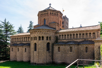 Fototapeta na wymiar Monastery of Santa Maria in Ripoll, Catalonia, Spain.