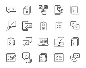 set of checkmark icons, checklist, approved, paper, test