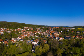 Fototapeta na wymiar Luftaufnahme Panorama Bad Suderode im Harz