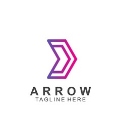Abstract arrow logo design