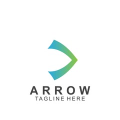 Abstract arrow logo design
