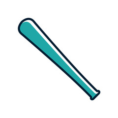 Baseball bat icon vector