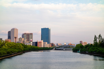 Fototapeta premium 川の夕景