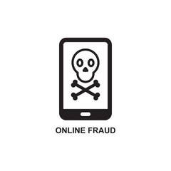ONLINE FRAUD ICON , HACK ICON