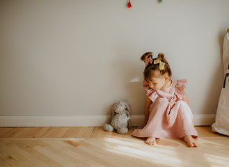 girl with toy