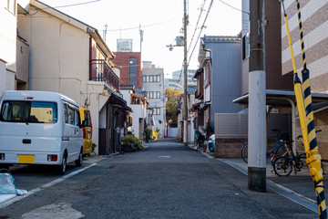 Fototapeta na wymiar 大阪の下町風景