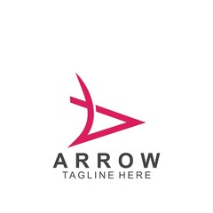 Abstract arrow logo design