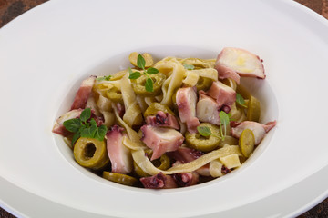Pasta with octopus