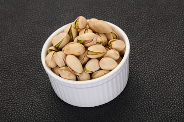 Pistachio nuts heap