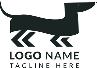 Dog logo icon template vector illustration