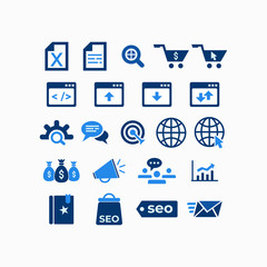 set of SEO icon