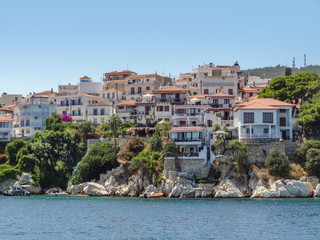 Skiathos town at the Sporades