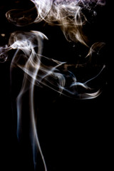 Smoke photography with different colors