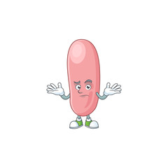 An image of legionella pneunophilla in grinning mascot cartoon style