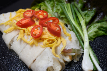 Fried spring rolls  Food Thai