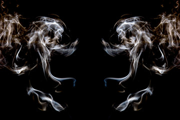 smoke photography in different colors